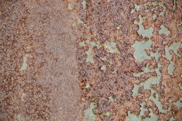 Old rusty metal structure. 