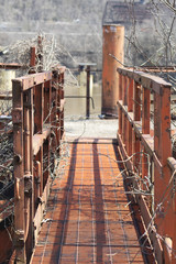 Catwalk to river maintenance