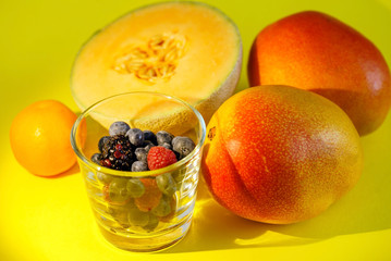 fresh fruits and berries