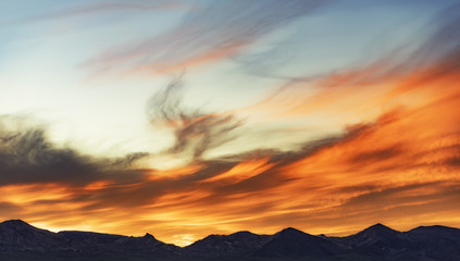 Fototapeta na wymiar death valley sunset