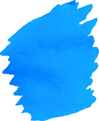 bright blue watercolor stain