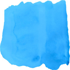 bright blue watercolor stain