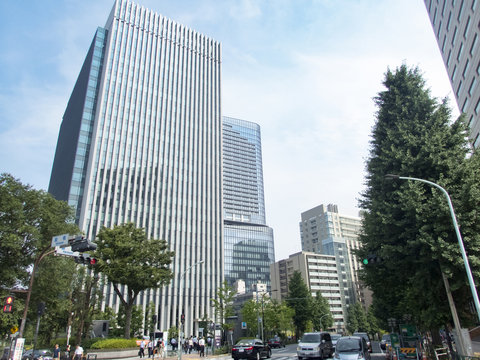 聖橋から見た御茶ノ水あたり 水彩画 　サイズF10 s-20190620212612298612.jpg