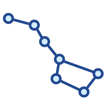 Sternzeichen "Gro&szlig;er Wagen" Vector Icon