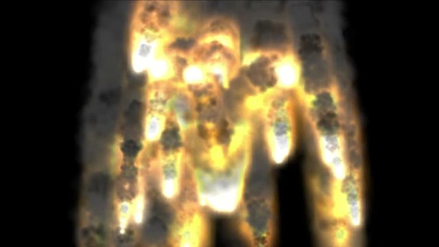 4k a group of missiles launched,nature spectacular volcano eruption,war scene,doomsday,dazzling hellfire.