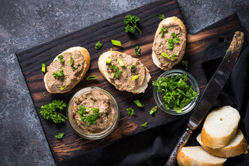 Pate from beef liver. 