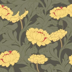 Kussenhoes Abstract elegance pattern with floral background. © thitiphorn