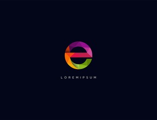 Letter Logo Icon. colorful logo design template