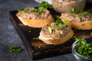 Pate from beef liver. 