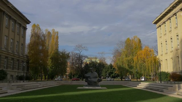 The Marko Marulic Statue in Zagreb