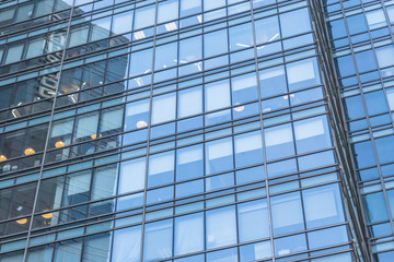 Fototapeta na wymiar close up of modern glass building