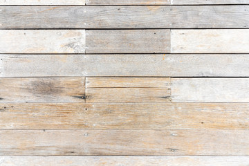 Fototapeta premium Design backdrop of Vintage old rustic weathered barn wood texture pattern background with knots and nail holes