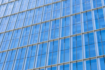 Obraz premium close up of modern glass building