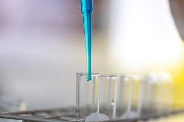 Analysis starch for study Chemical composition in laboratory.