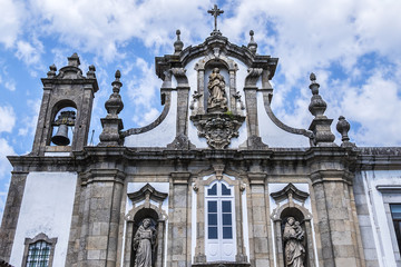 Fototapeta na wymiar Convent of Saint Anthony of Capuchin (Santo Antonio dos Capuchos Conventin, now the museum) dates to the beginning of the 17th century. Guimaraes, Portugal.