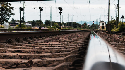 Rails wallpaper, Neuwied, Germany