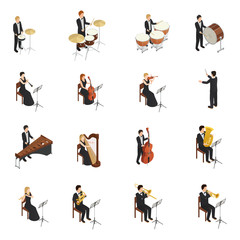 Orchestra People Set © Macrovector