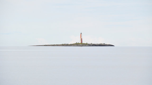 Lighthouse on the island.