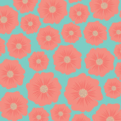 floral background, colorful design. vector illustration