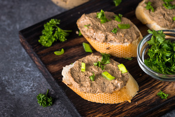 Pate from beef liver. 