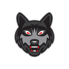 Plakat wolf vector logo