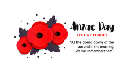 Anzac Day vector poster.