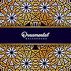 Arabic ornament background baroque in Victorian style. Element for design