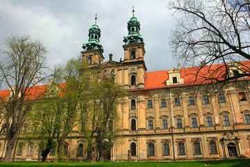 lubiaz abbey also known kloster leubus - cistercian baroque monastery in lower silesia, poland