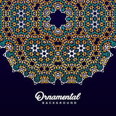 Arabic ornament background baroque in Victorian style. Element for design