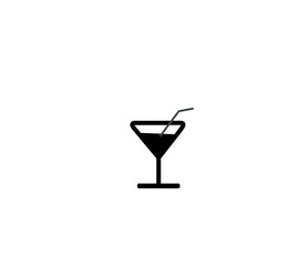 Juice glass with straw icon 