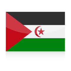 Sahrawi Arab Democratic Republic Flag Vector Icon