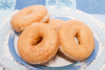 Donuts on a plate