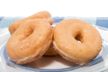 Donuts on a plate