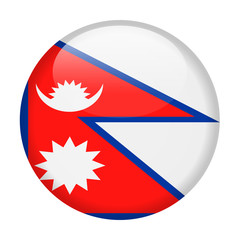Nepal Flag Vector Round Icon