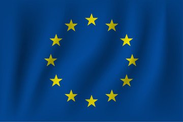 vector of ripple european euro flag