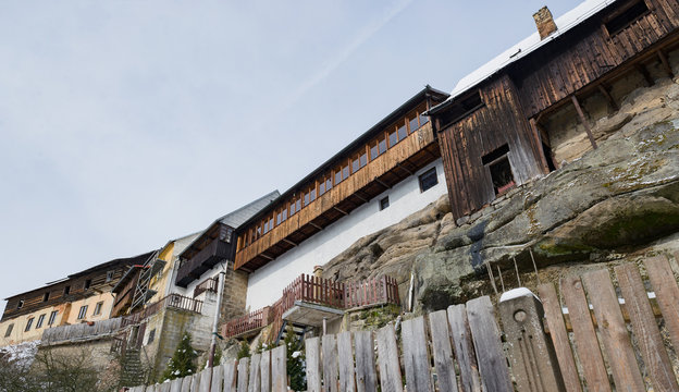 Ustek &Uacute;&scaron;těk city town tourist heritage of Bird houses public history site center