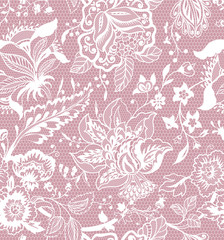 floral lace seamless pattern