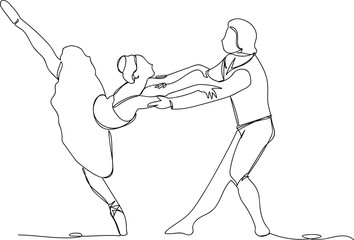 ballerina with dance partner