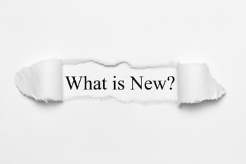 What is New?
