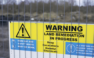 Regeneration of contaminated industrial land used for waste dumping, West Midlands, UK, 2006