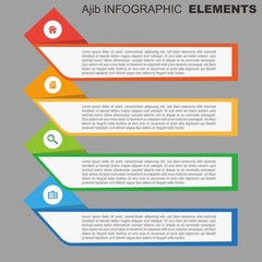 infographic design for report and list