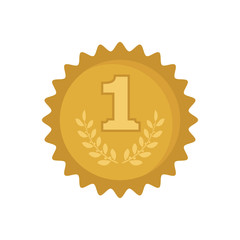 award gold medal icon template