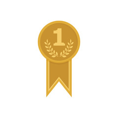 award gold medal icon template