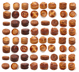 Mix of Portuguese folar cakes