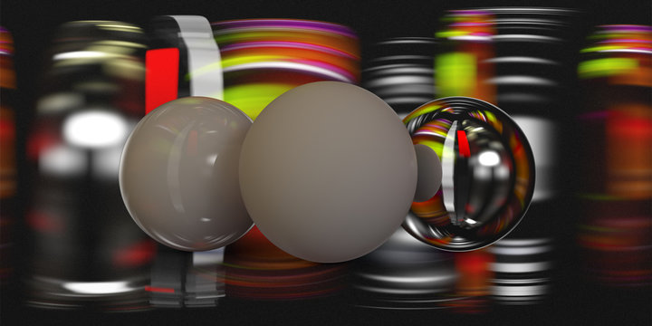 Multicolor abstract dome light