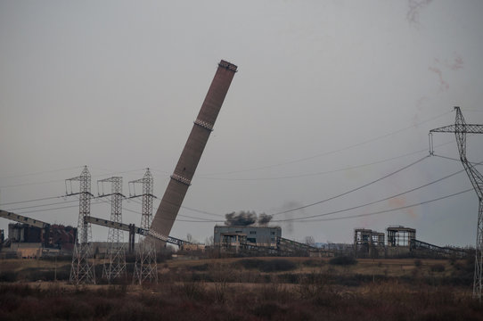 Industrial Chimney Demolition