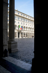 Obraz premium Palace Chigi in Rome residence of the Prime Minister