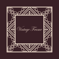 Art Deco frame border
