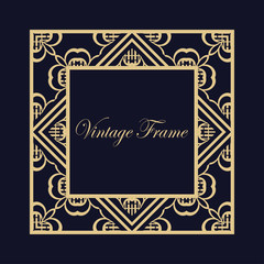 Art Deco frame border