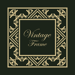 Art Deco frame border